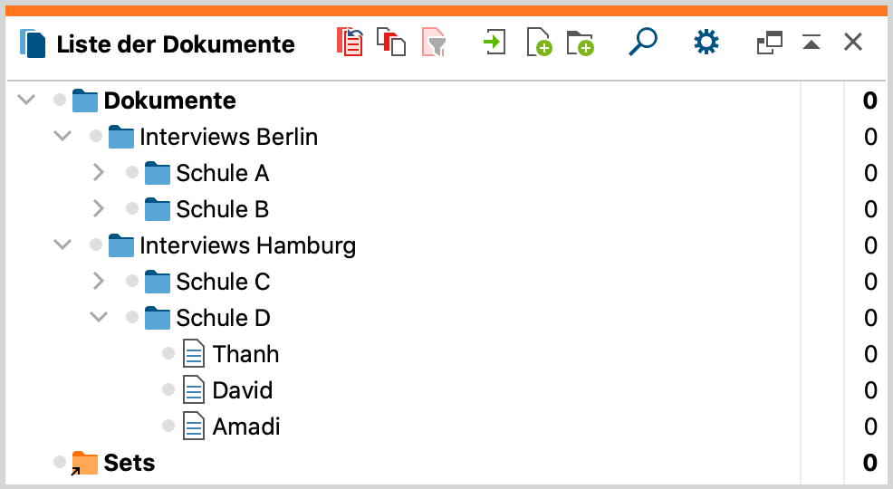 Dokumentgruppen sorgen für Ordnung in der „Liste der Dokumente“ Dokumentgruppen sorgen für Ordnung in der „Liste der Dokumente“