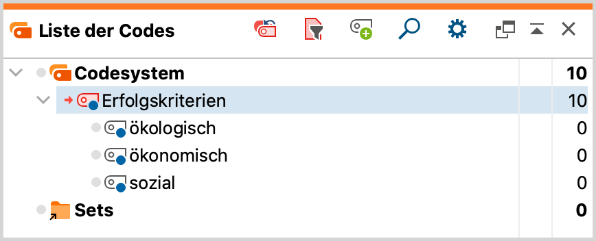 Neue Subcodes im Codesystem Neue Subcodes im Codesystem