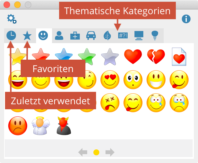 Häufig benutzte emojis löschen