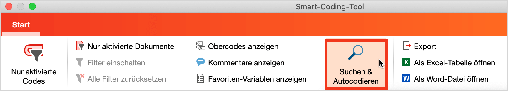Umfassende Textsuche starten Umfassende Textsuche starten