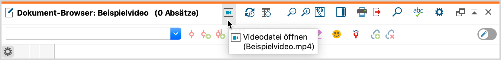 „Multimedia-Browser“ aus dem „Dokument-Browser“ öffnen „Multimedia-Browser“ aus dem „Dokument-Browser“ öffnen