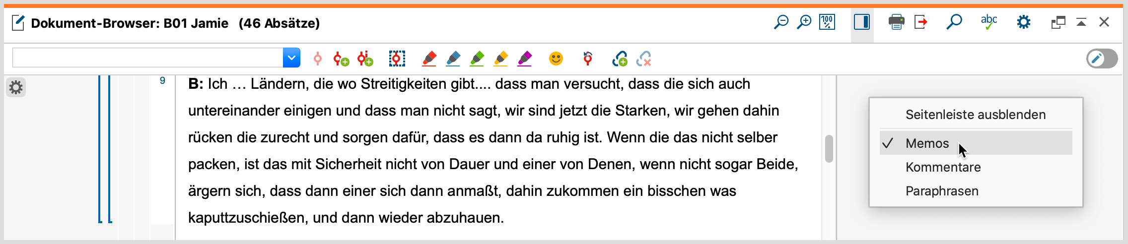 Inhalte der Seitenleiste auswählen Inhalte der Seitenleiste auswählen