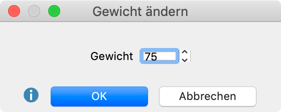Gewicht einer Codierung ändern Gewicht einer Codierung ändern