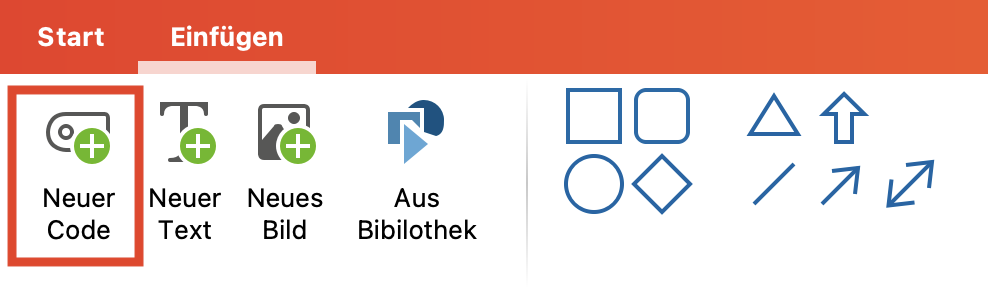 Tab „Einfügen“ im MAXMaps-Fenster Tab „Einfügen“ im MAXMaps-Fenster