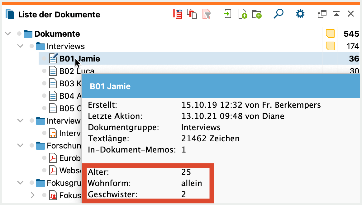 Anzeige der Variablenwerte in der Quick-Info eines Dokuments Anzeige der Variablenwerte in der Quick-Info eines Dokuments