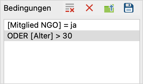 Komplexe logische Bedingung mit ODER-Verknüpfung Komplexe logische Bedingung mit ODER-Verknüpfung