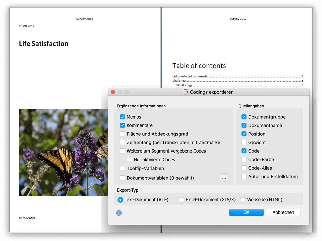 Export MAXQDA