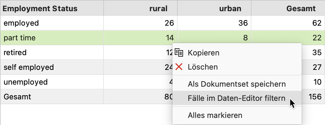 Filterfunktion per Rechtsklick aufrufen Filterfunktion per Rechtsklick aufrufen