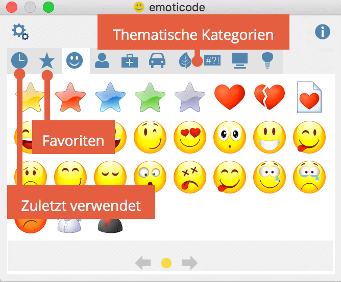 Liste zum kopieren emoticons Emojis Zum