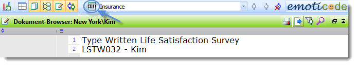 Correcting typing errors in a MAXQDA document