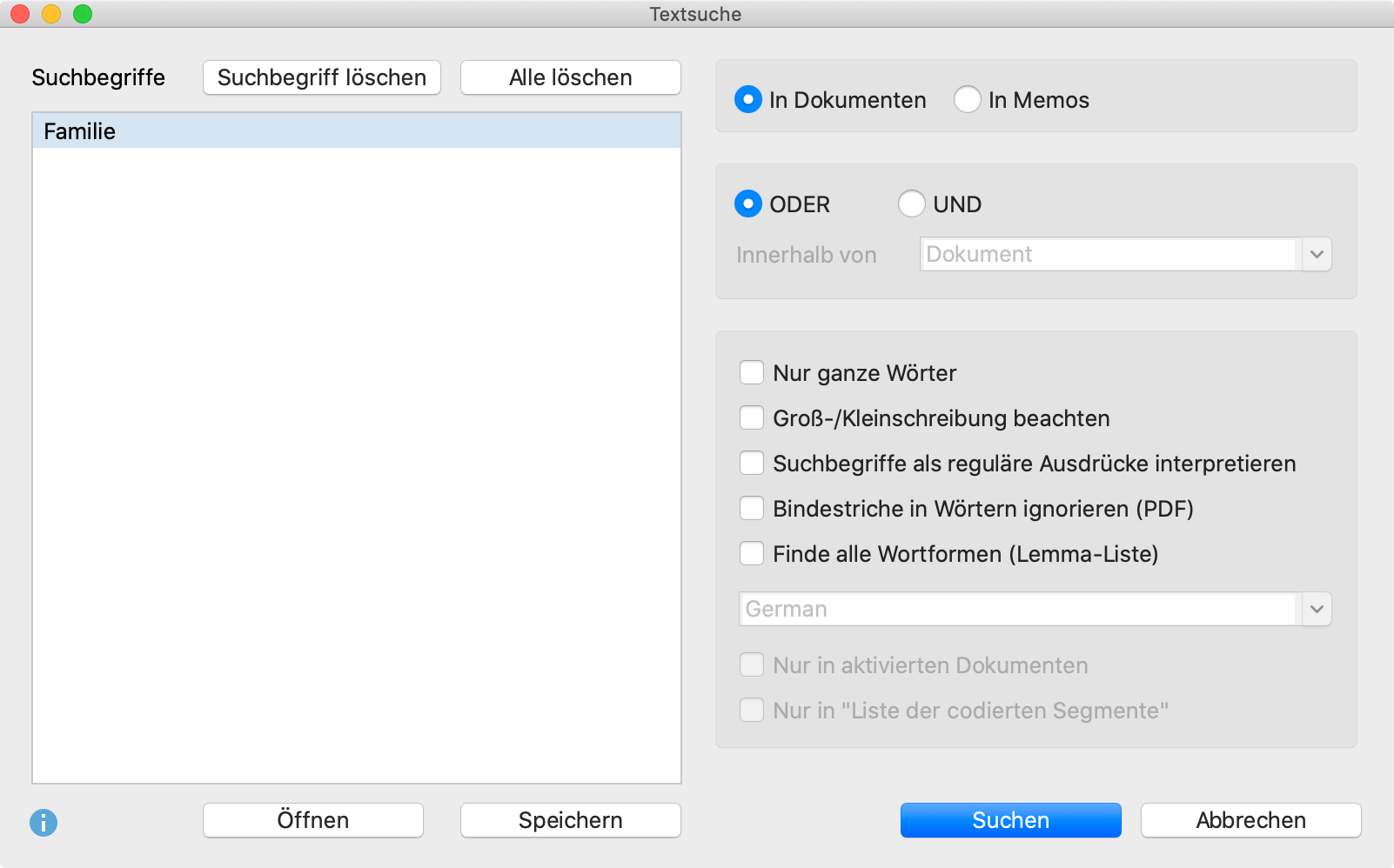 Lexikalische Suche