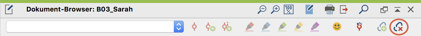 Quickbutton, um letzten Dokument-Link zu entfernen Quickbutton, um letzten Dokument-Link zu entfernen