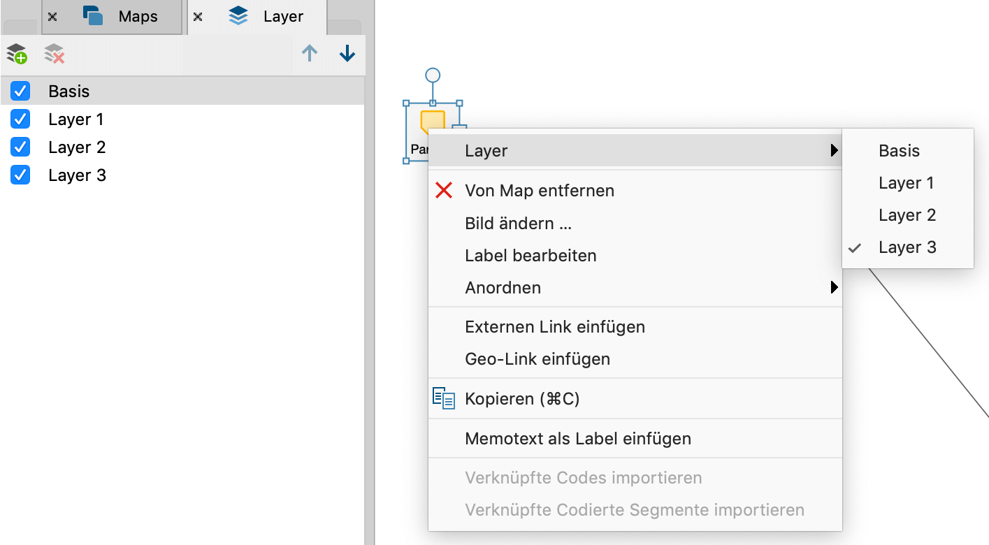 Zuordnung eines Objektes zu einem Layer Zuordnung eines Objektes zu einem Layer