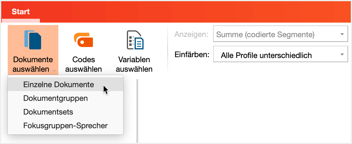 Dokumente auswählen Dokumente auswählen