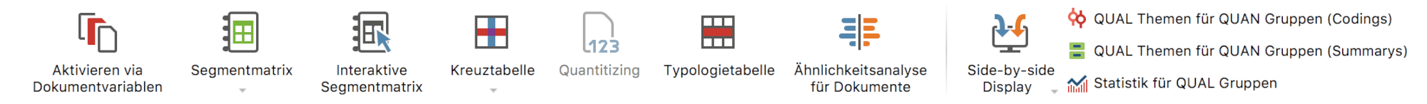 Der Tab „Mixed-Methods“ Tab Mixed-Methods