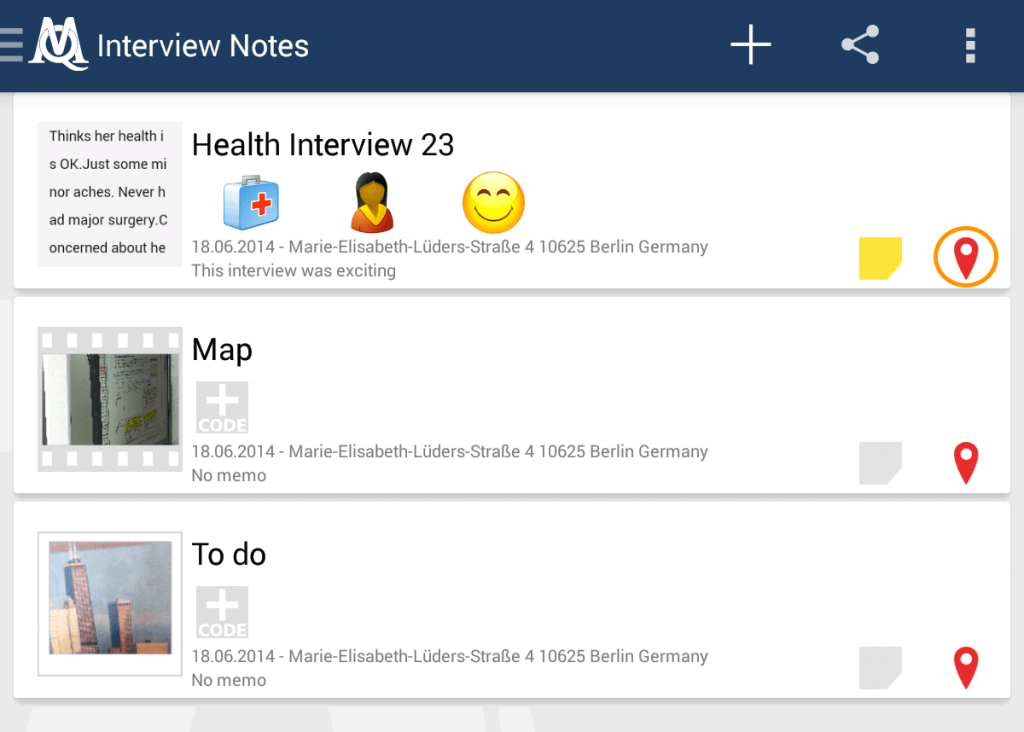 Add locations to your documents with MAXApp